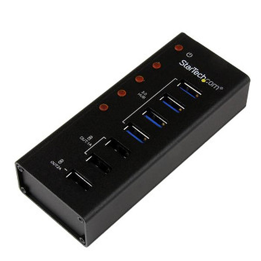 Câble USB Hub USB 3.0 - 4 ports USB et 3 ports de charge USB