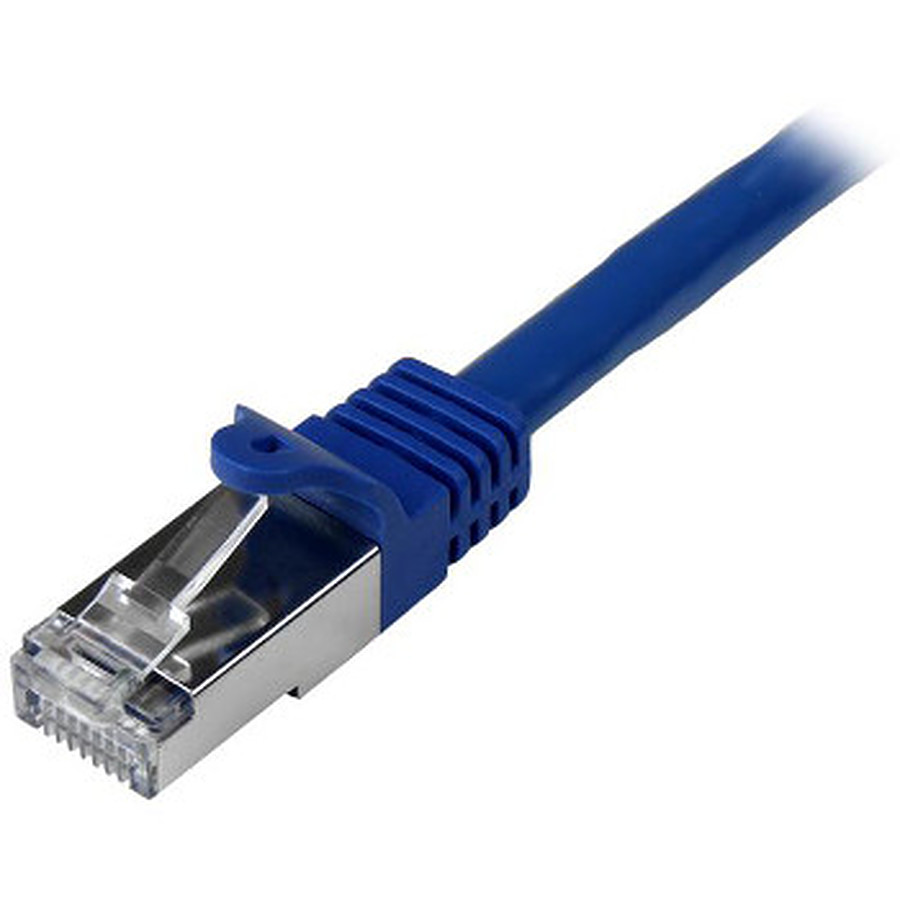 Câble RJ45 StarTech.com Cable reseau Cat6 Gigabit S/FTP 0,5 m (Bleu)