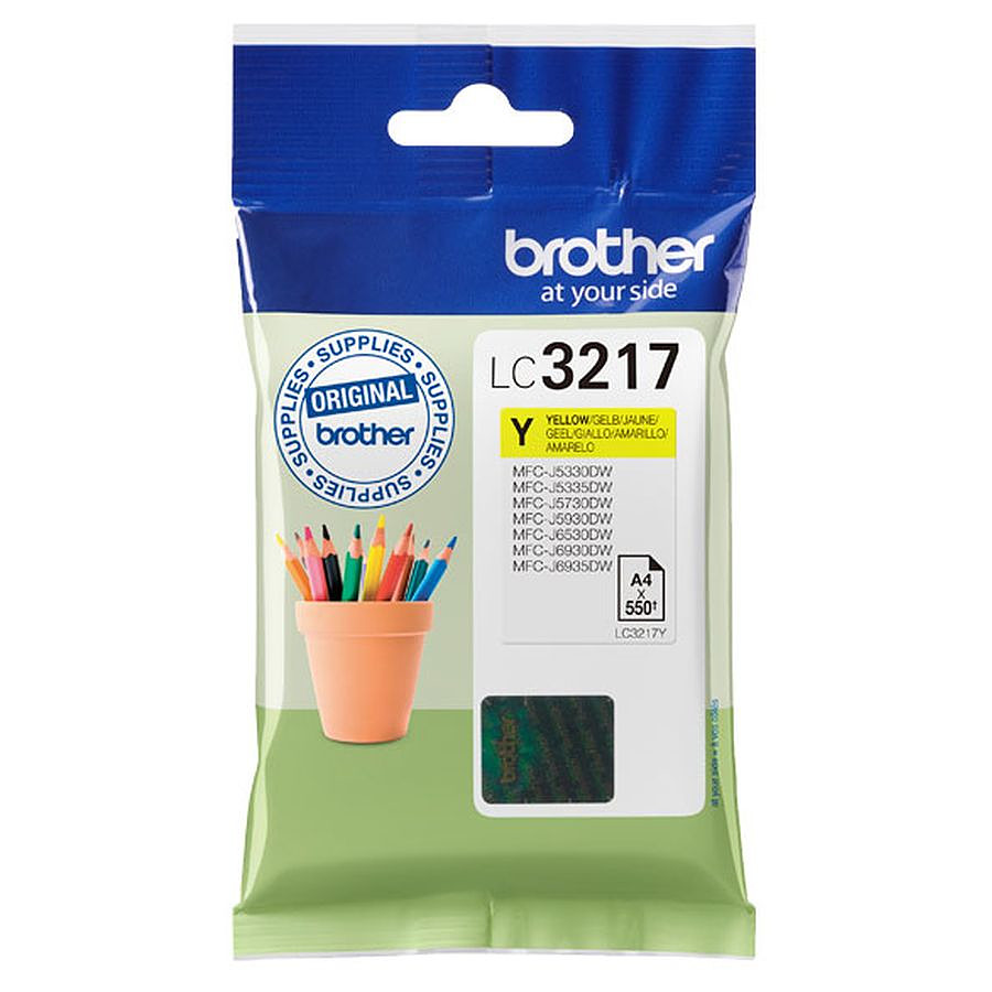 Cartouche d'encre Brother LC3217 - Jaune