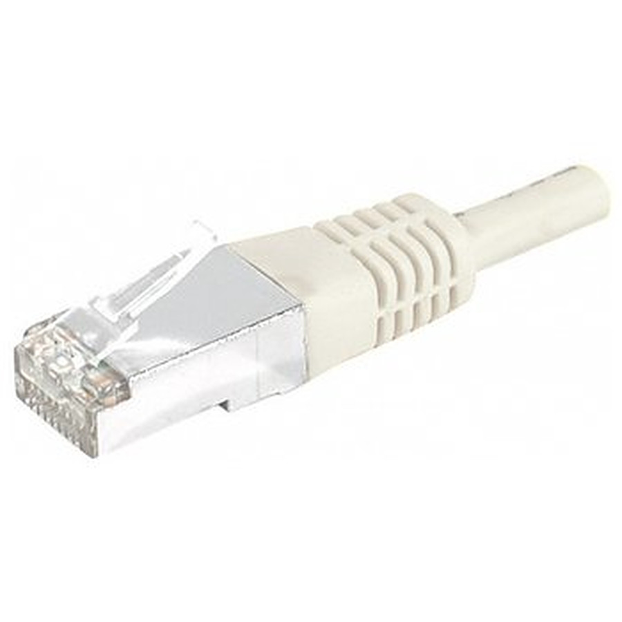 Câble RJ45 Lot 2 x câbles Ethernet RJ45 Cat 6 SSTP - 0,5 m (Gris)