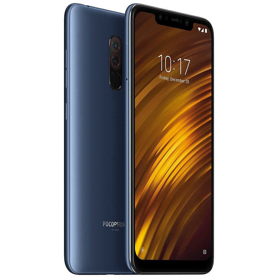 Smartphone reconditionné Xiaomi Pocophone F1 (bleu acier) - 6 Go - 128 Go · Reconditionné