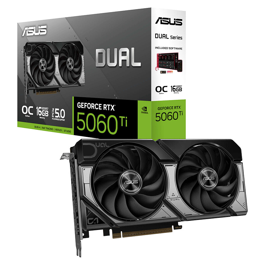 Asus DUAL GeForce RTX 5060 Ti 16GB GDDR7 OC Edition