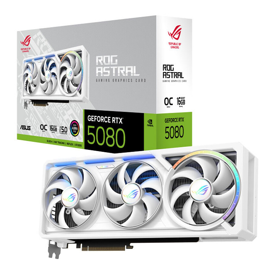 Asus ROG Astral GeForce RTX 5080 16GB GDDR7 OC Edition White