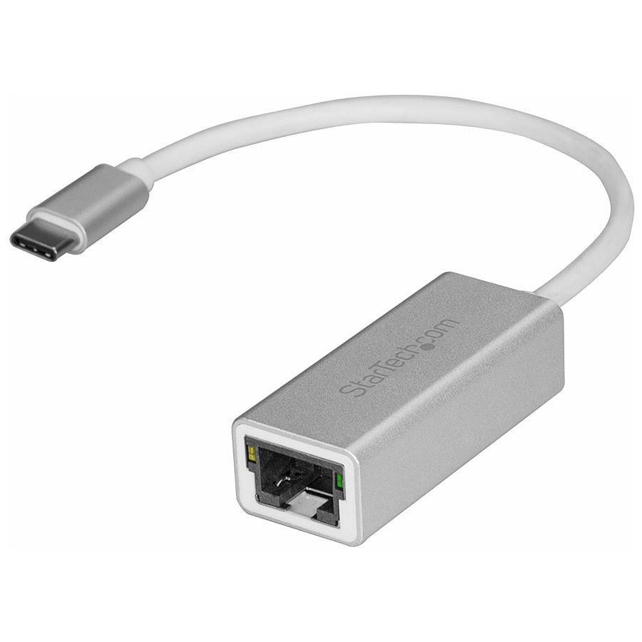 Câble USB StarTech.com Adaptateur Gigabit Ethernet USB-C - Argent