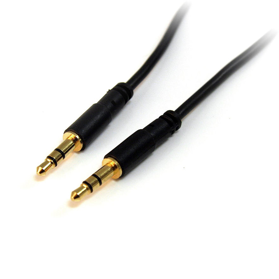 Adaptateur audio StarTech.com Câble audio stéréo Slim 3,5 mm de 90 cm - M/M