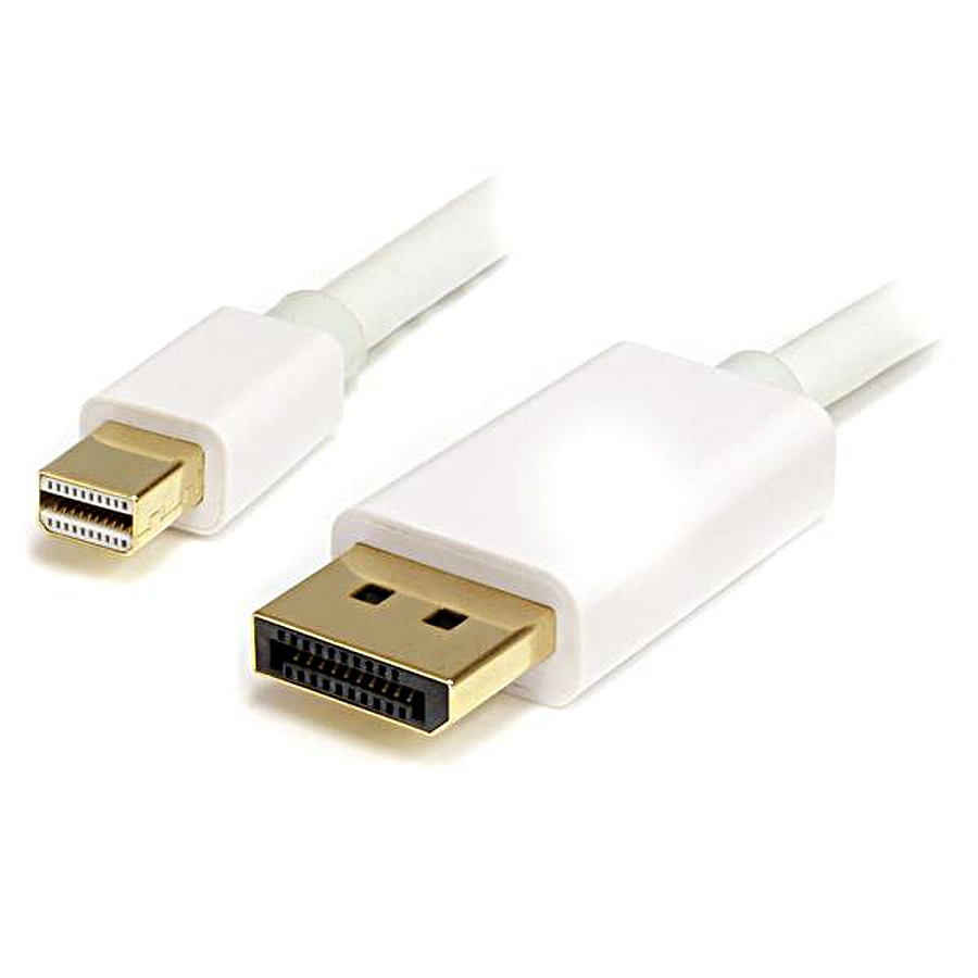 Câble DisplayPort StarTech.com Câble mini DisplayPort / DisplayPort Blanc - 2 m