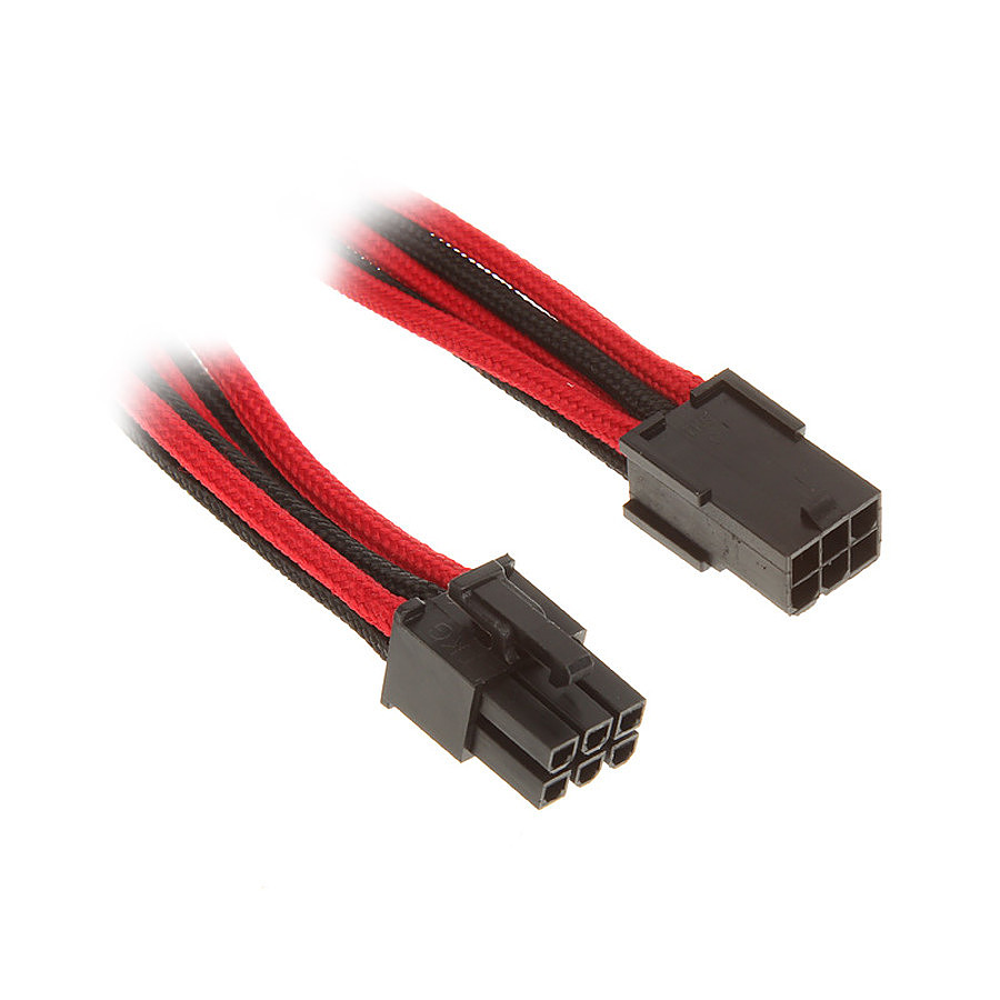 Câble d'alimentation BitFenix Alchemy Rallonge Rouge/Noir PCI-E 6 broches