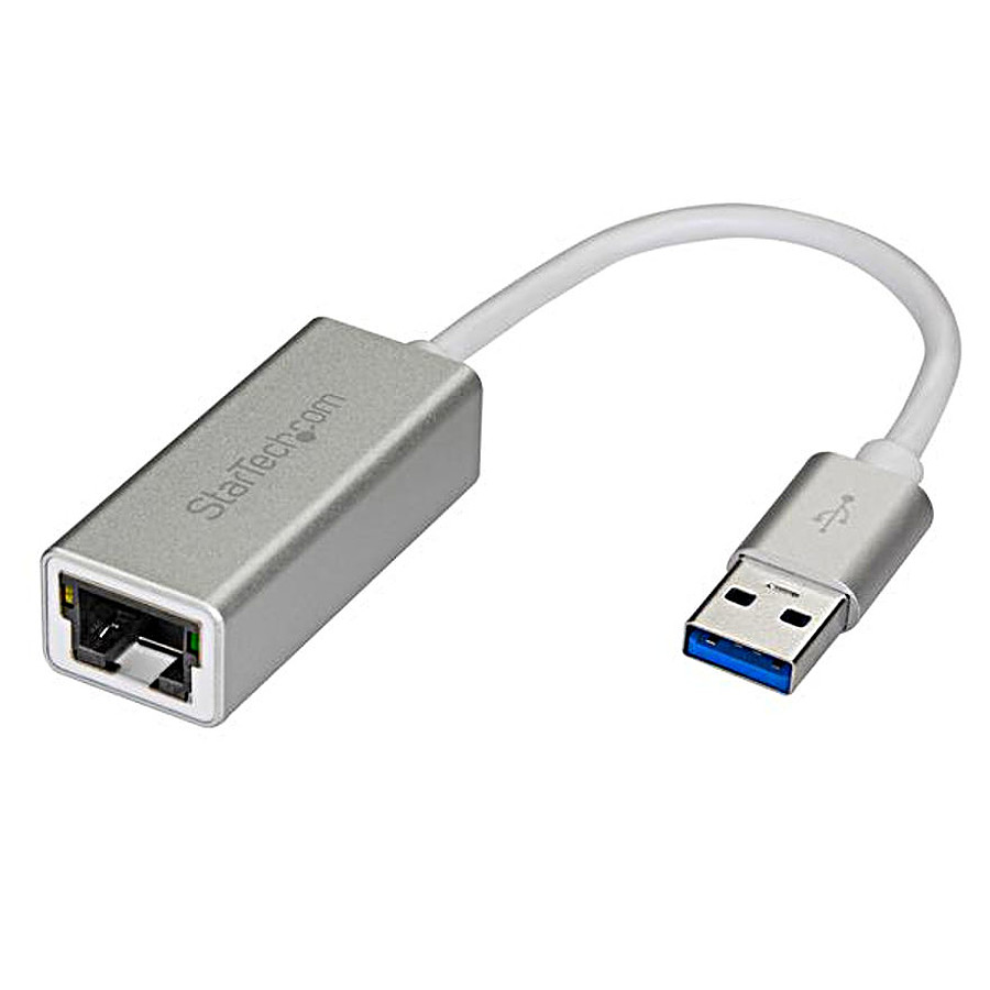 StarTech.com Adaptateur Gigabit Ethernet USB 3.0 - Argent - Câble