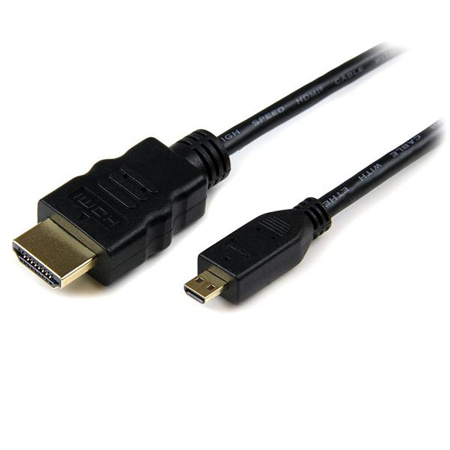 Câble HDMI StarTech.com Câble micro HDMI / HDMI High Speed Ethernet - 1 m