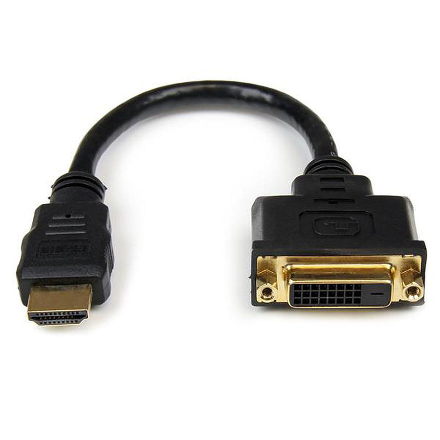 Adaptateur HDMI vers DVI-D - 20 cm - Câble DVI StarTech.com sur .