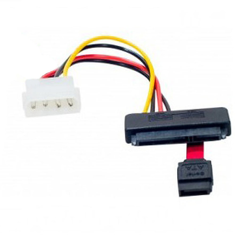 Câble d'alimentation Câble Molex / SATA (données et alimentation) 20 cm