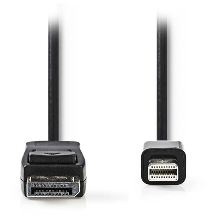 Câble DisplayPort NEDIS Câble DisplayPort mâle vers Mini DisplayPort mâle 4K Noir (1 mètre)
