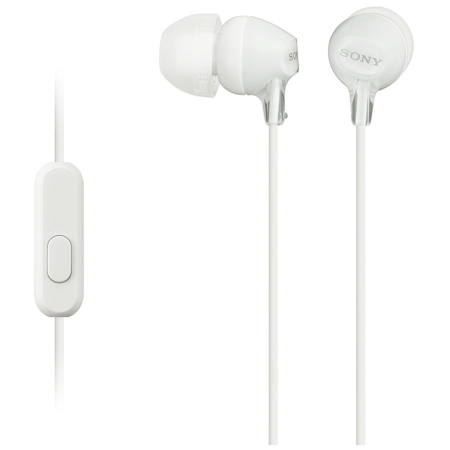 Casque Audio Sony MDR-EX15AP Blanc - Écouteurs