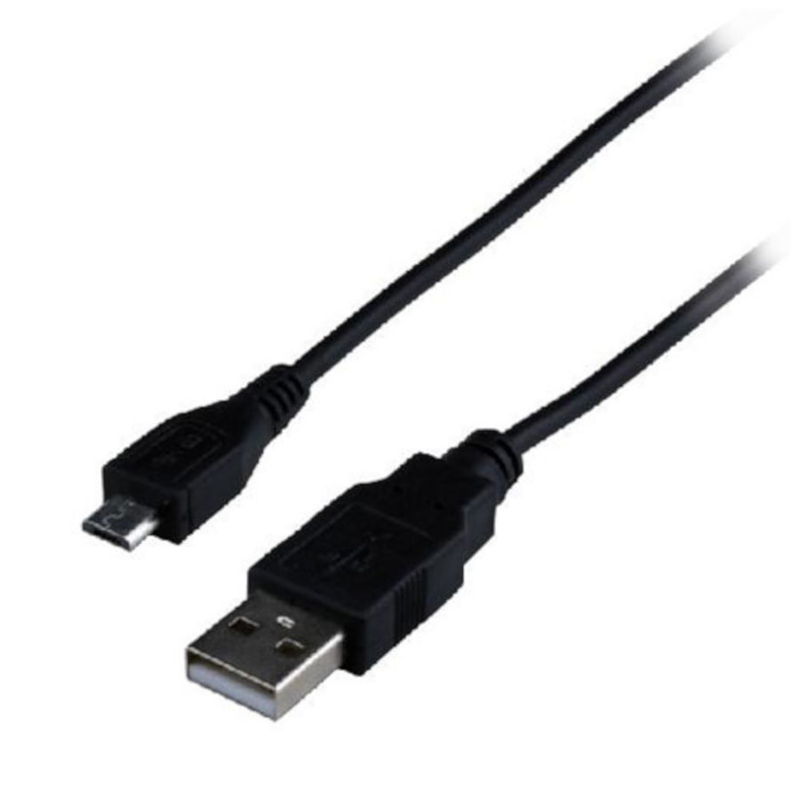 Câble USB A mâle / mini USB mâle 1,8 m - noir