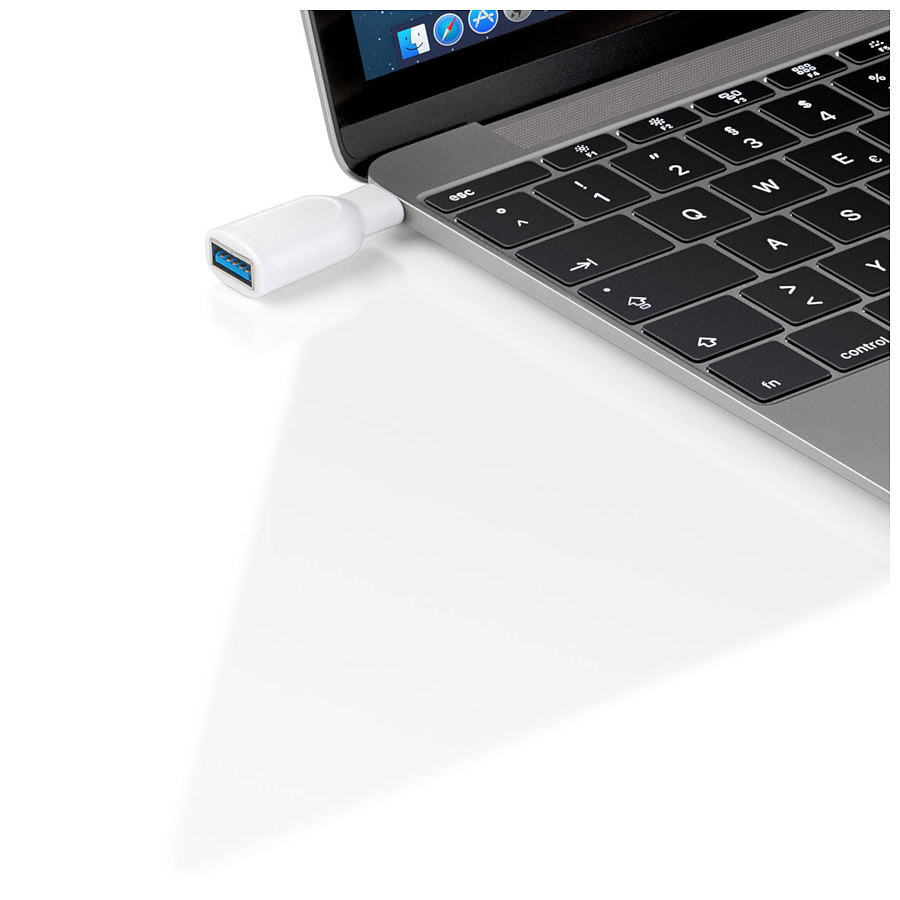 Vhbw Adaptateur USB type C mâle vers USB 3.0 femelle pour smartphone,  ordinateur portable - Adaptateur haute vitesse OTG-Highspeed, argent
