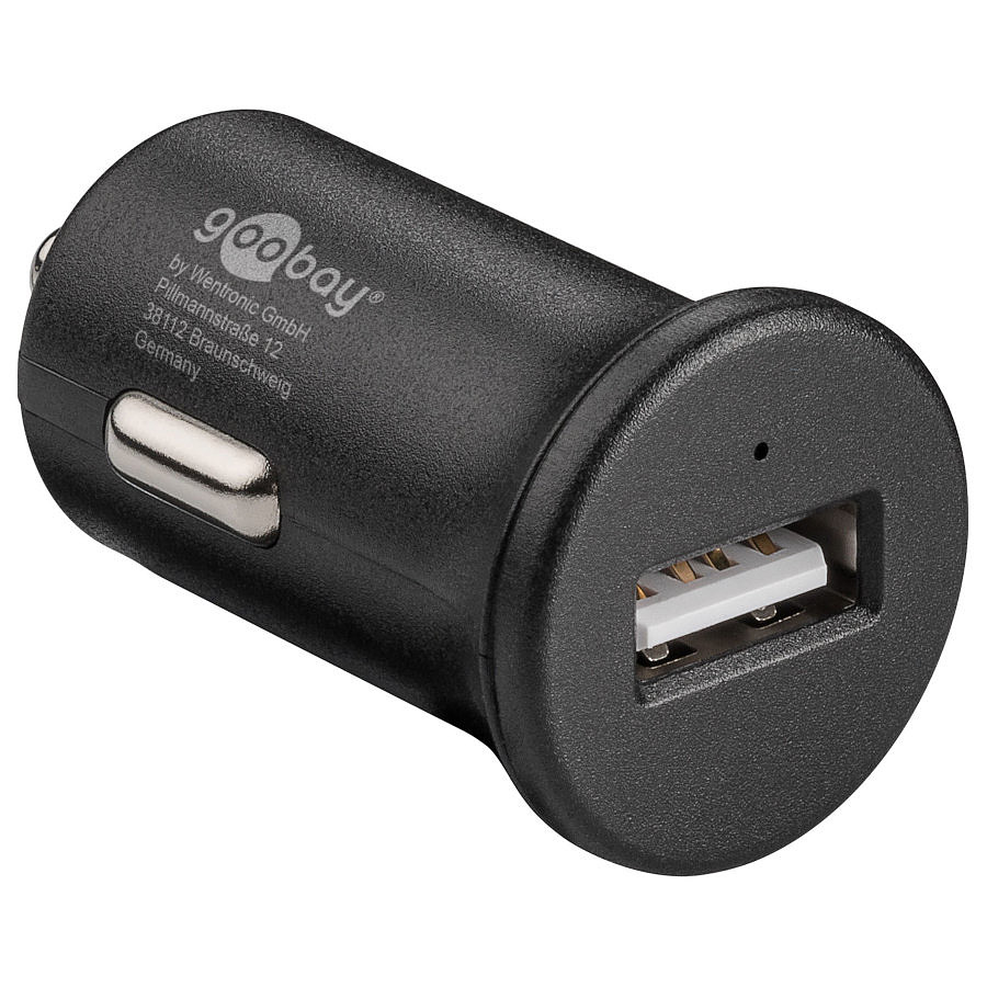 Câble USB Chargeur rapide USB 2.4A sur prise allume-cigare (noir)