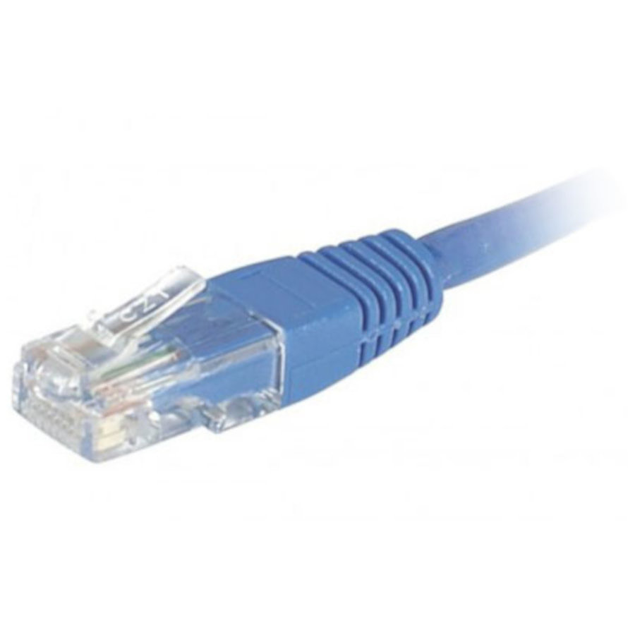 Câble RJ45 Cable RJ45 Cat 6 U/UTP 0,5 m - (bleu)