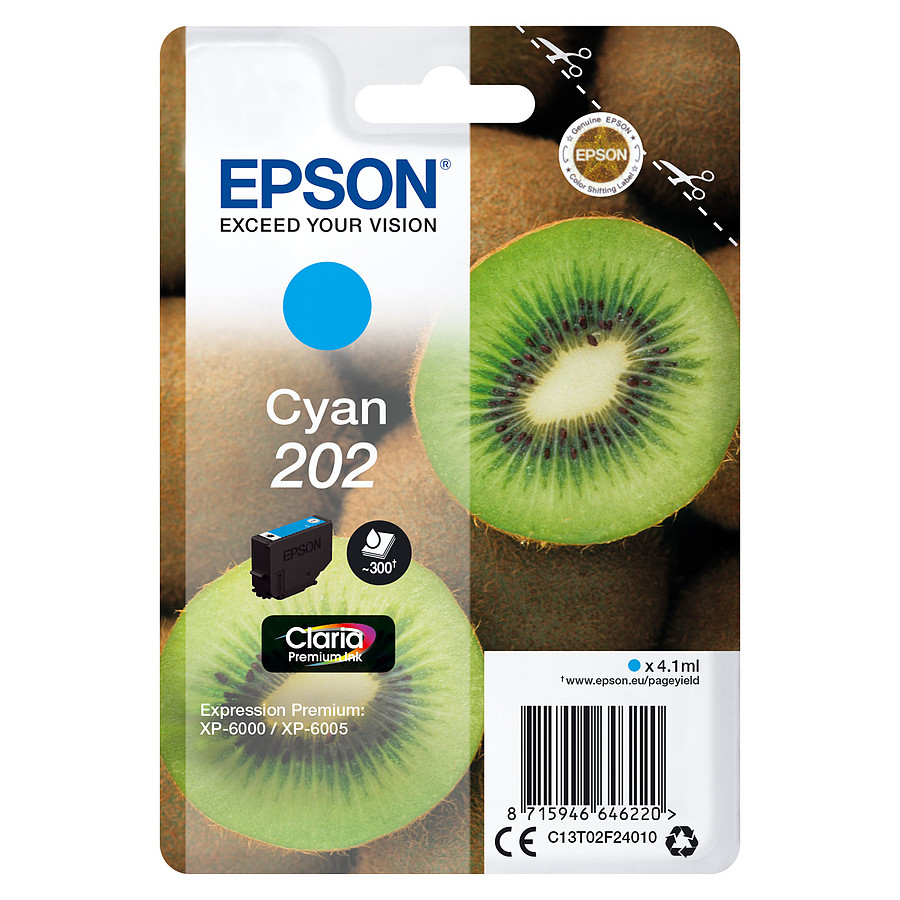 Cartouche d'encre Epson Cyan 202