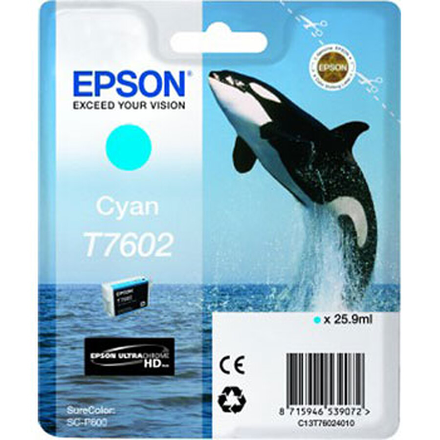 Cartouche d'encre Epson Cyan clair T7605