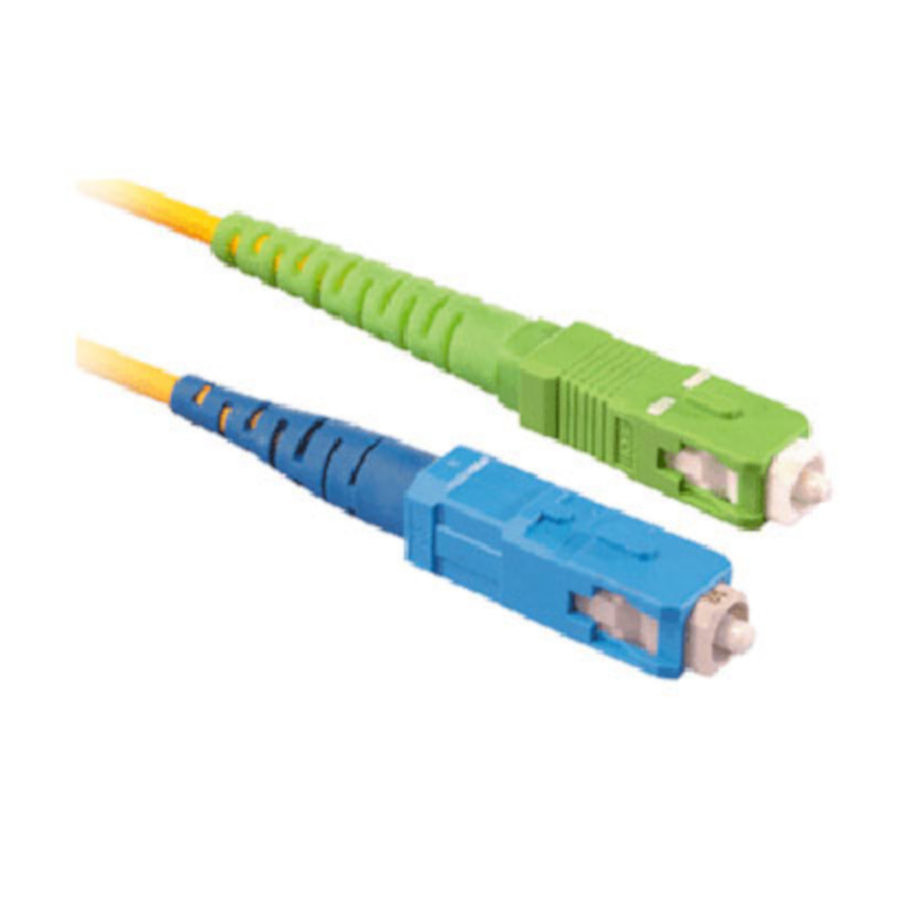 Câble fibre Optique Jarretière optique simplex monomode 9/125 SC-APC/SC-UPC (5 mètres)