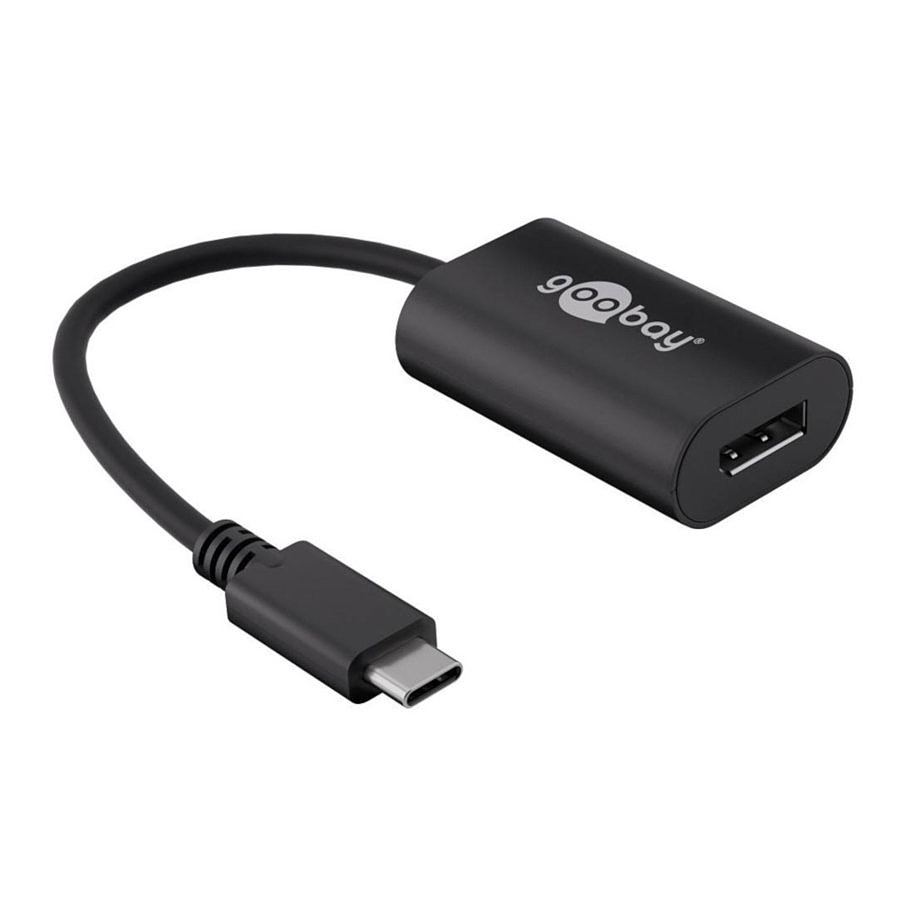 Câble HDMI Goobay Adaptateur USB 3.1 Type-C / DisplayPort (M/F)