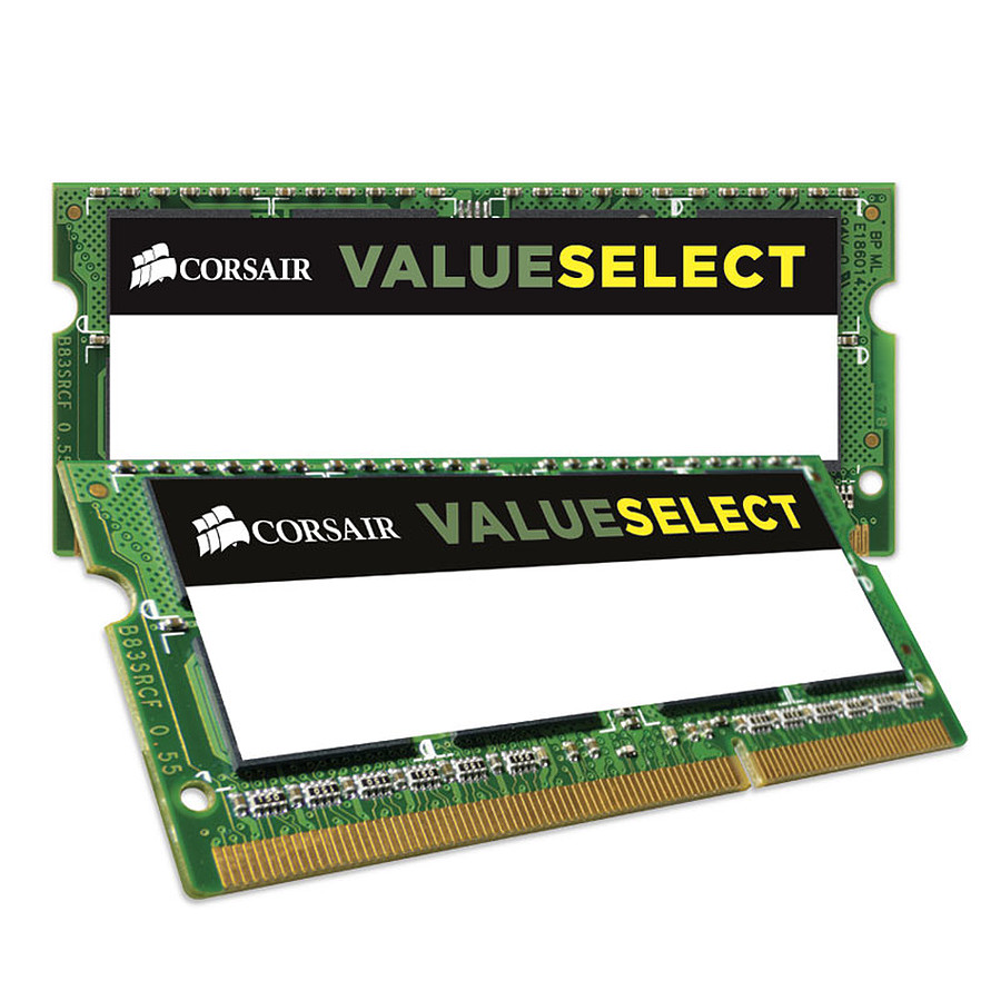 Mémoire Corsair Value Select SO-DIMM DDR3L 2 x 4 Go 1600 MHz CAS 11