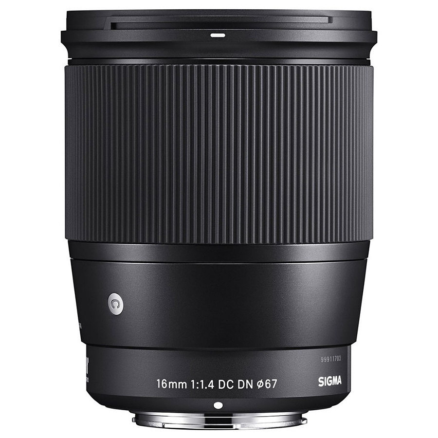 Objectif pour appareil photo SIGMA 16mm F1.4 DC DN Noir monture Sony E