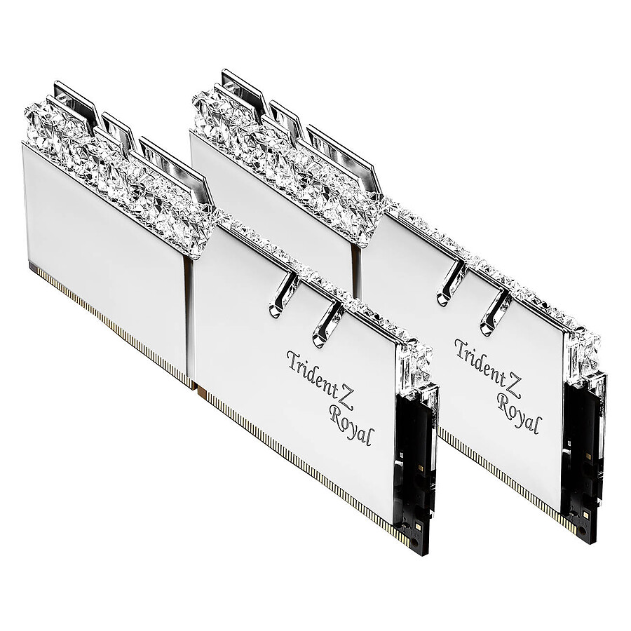 Mémoire G.Skill Trident Z Royal Silver RGB 16 Go (2 x 8 Go) 3600 MHz DDR4 CL18