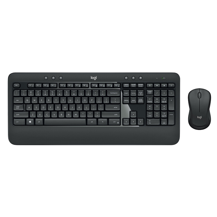 Logitech - Clavier et souris silencieux sans-fil MK295 - Blanc