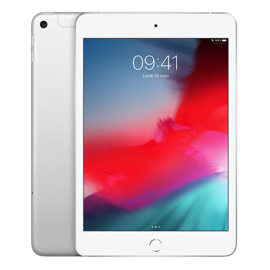 Tablette reconditionnée Apple iPad Mini 2019 (argent) - 4G - 64 Go - 3 Go · Reconditionné