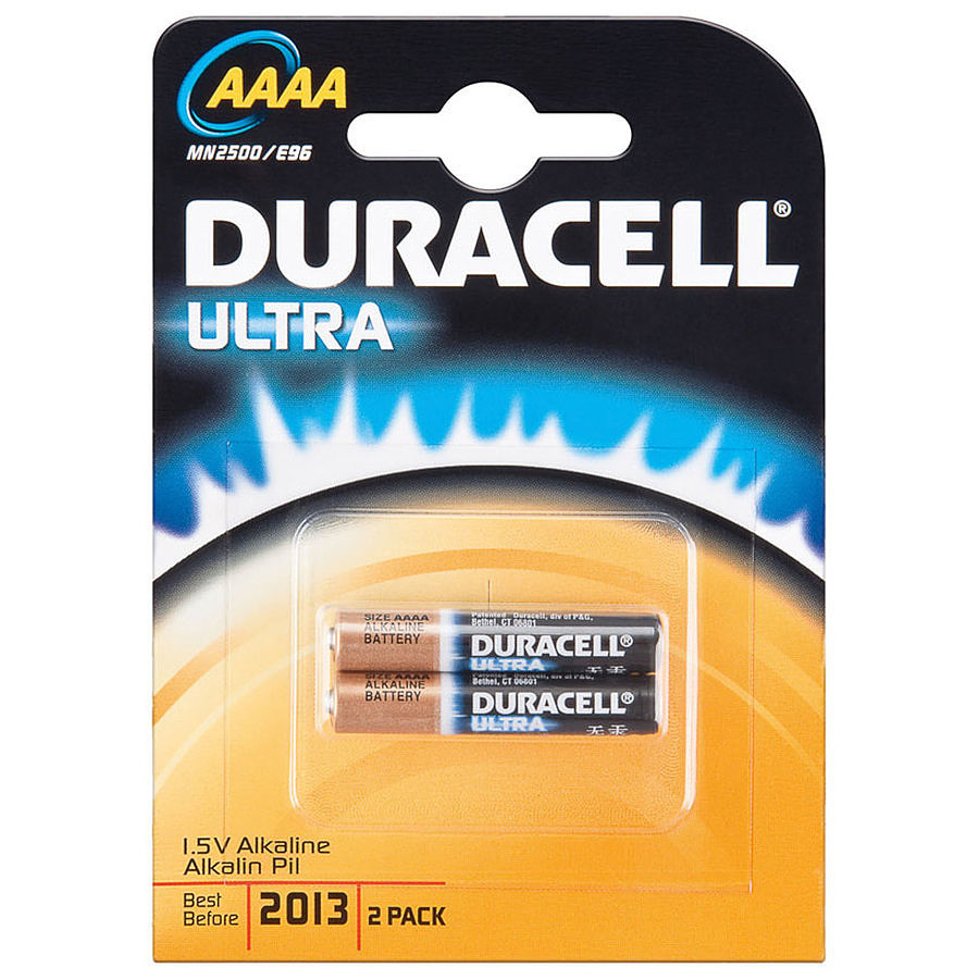 Pile et chargeur Duracell Ultra AAAA (par 2)