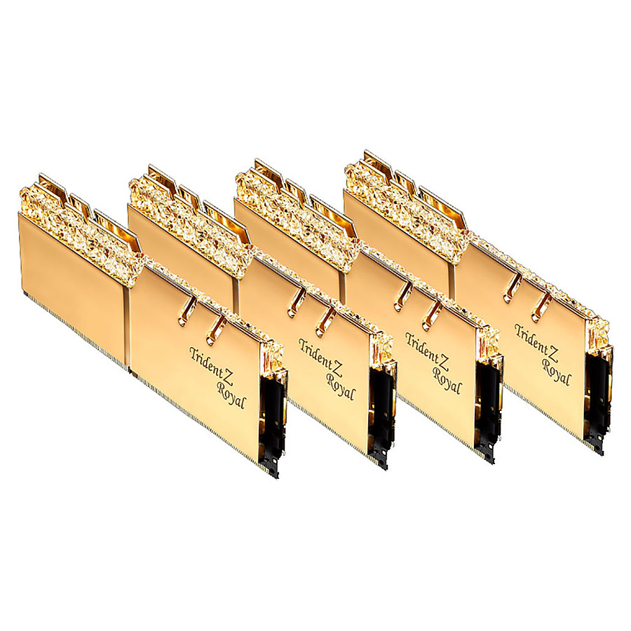 Mémoire G.Skill Trident Z Royal Gold RGB - 4 x 32 Go (128 Go) - DDR4 2666 MHz - CL19