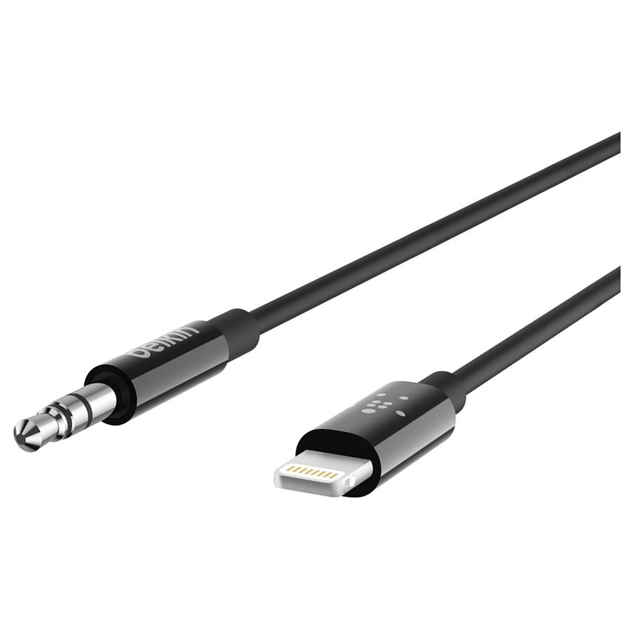 Adaptateurs et câbles Belkin Câble audio 3,5 mm avec connecteur Lightning - 90 cm