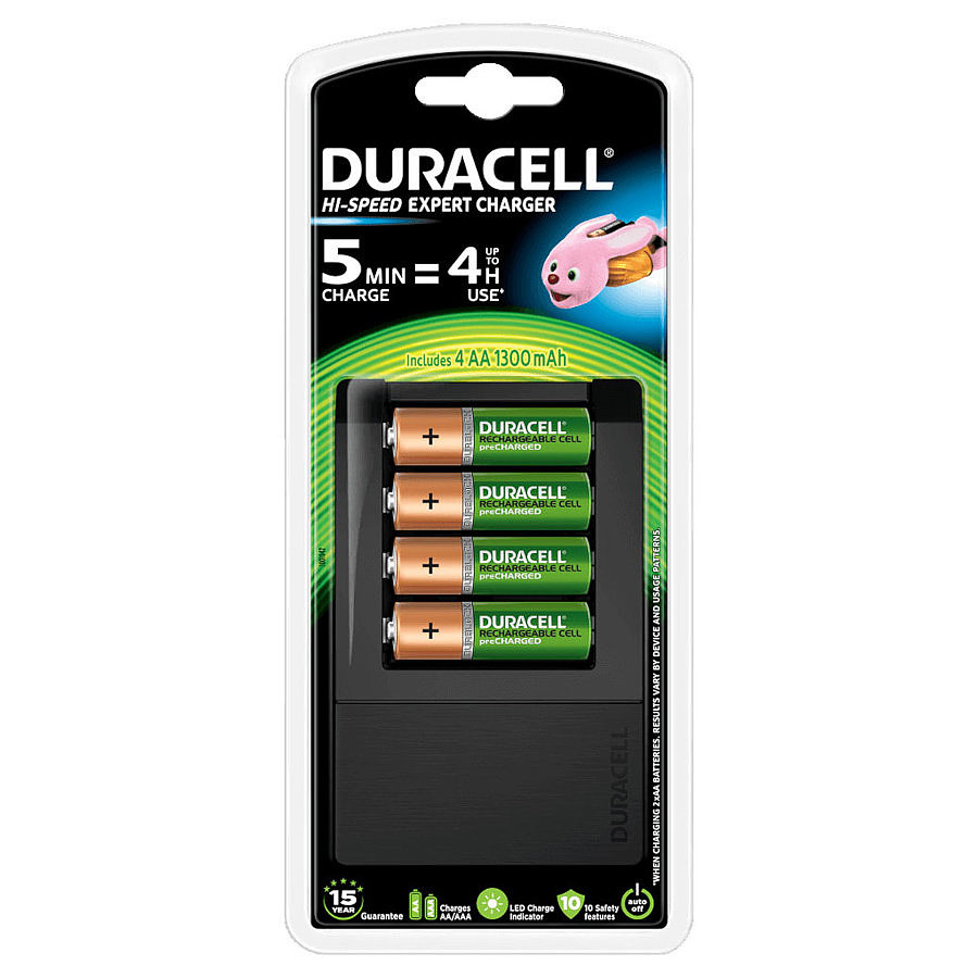 Pile et chargeur Duracell Hi-Speed Expert Charger