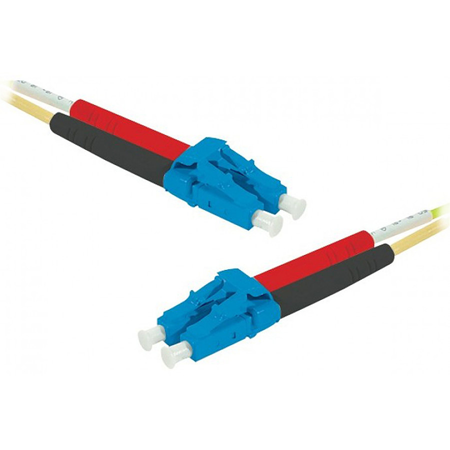 Câble fibre Optique Jarretière optique duplex monomode 2mm OS2 LC-UPC/LC-UPC - 2 m