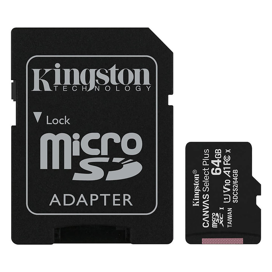 Carte mémoire Kingston Canvas Select Plus SDCS2/64GB