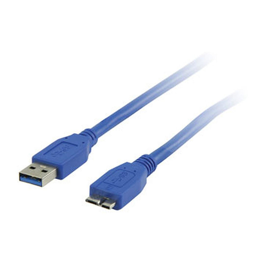StarTech.com Câble Micro USB 3.0 slim de 3m - Cordon USB A vers Micro B -  M/M - Noir - USB - StarTech