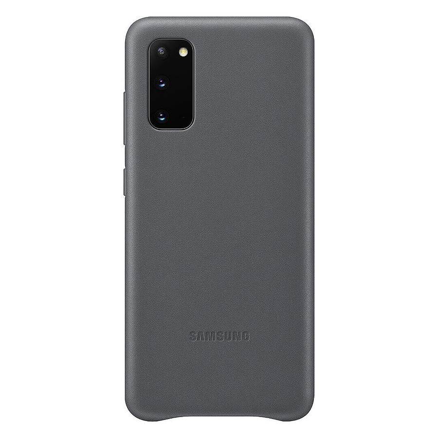 Coque et housse Samsung Coque Cuir Gris Samsung Galaxy S20