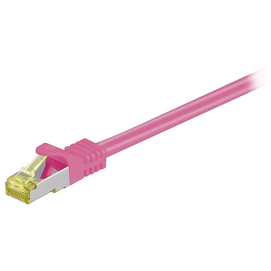 Câble RJ45 Cable RJ45 Cat 7 S/FTP (rose) - 1 m