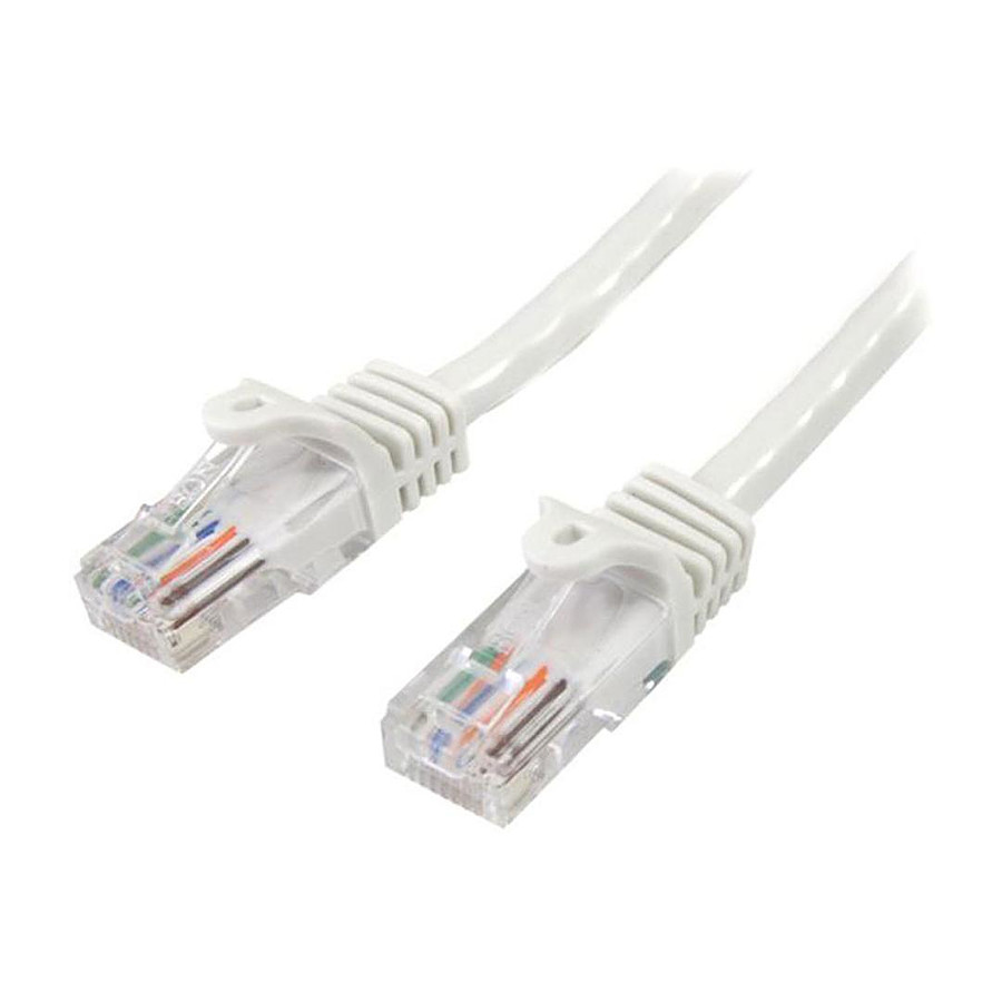 Câble RJ45 Cable RJ45 Cat 5e U/UTP (blanc) - 2 m