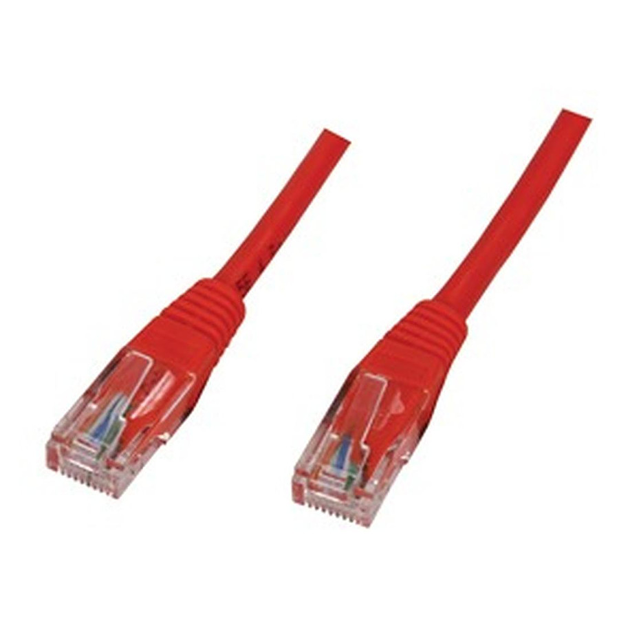 Câble RJ45 Cable RJ45 Cat 5e U/UTP (rouge) - 0,5 m