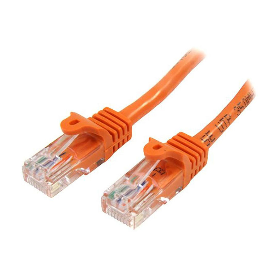 Câble RJ45 Cable RJ45 Cat 5e U/UTP (orange) - 1 m