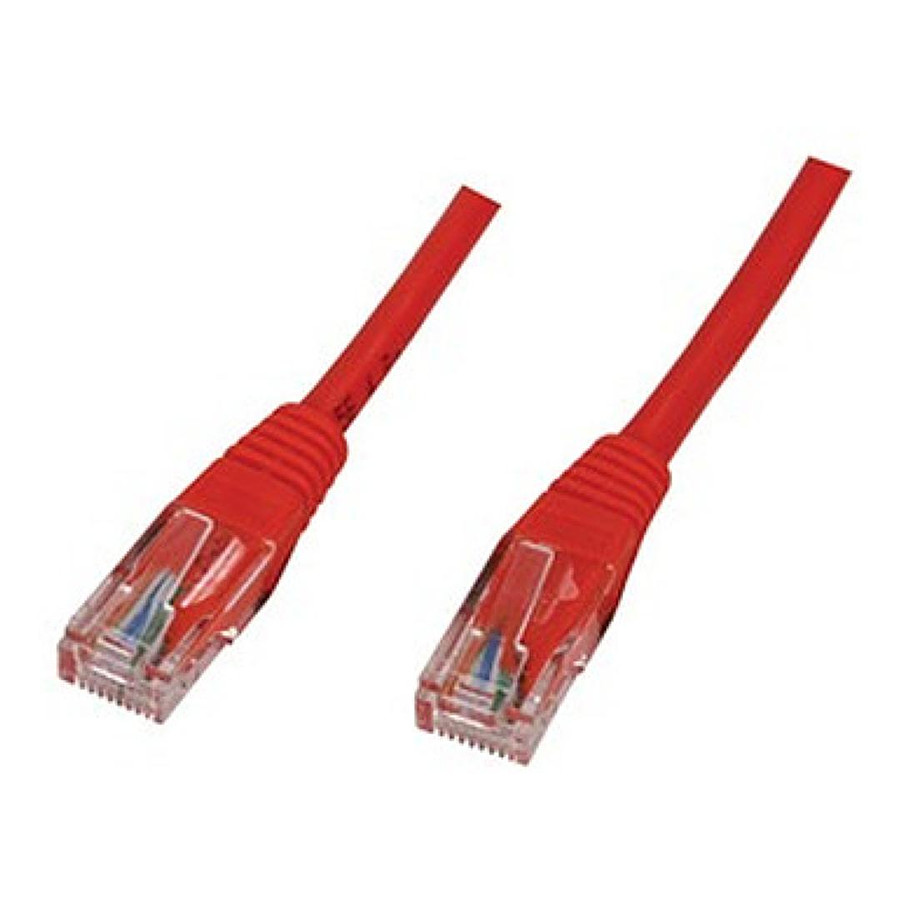 Câble RJ45 Cable RJ45 Cat 5e U/UTP (rouge) - 0,15 m