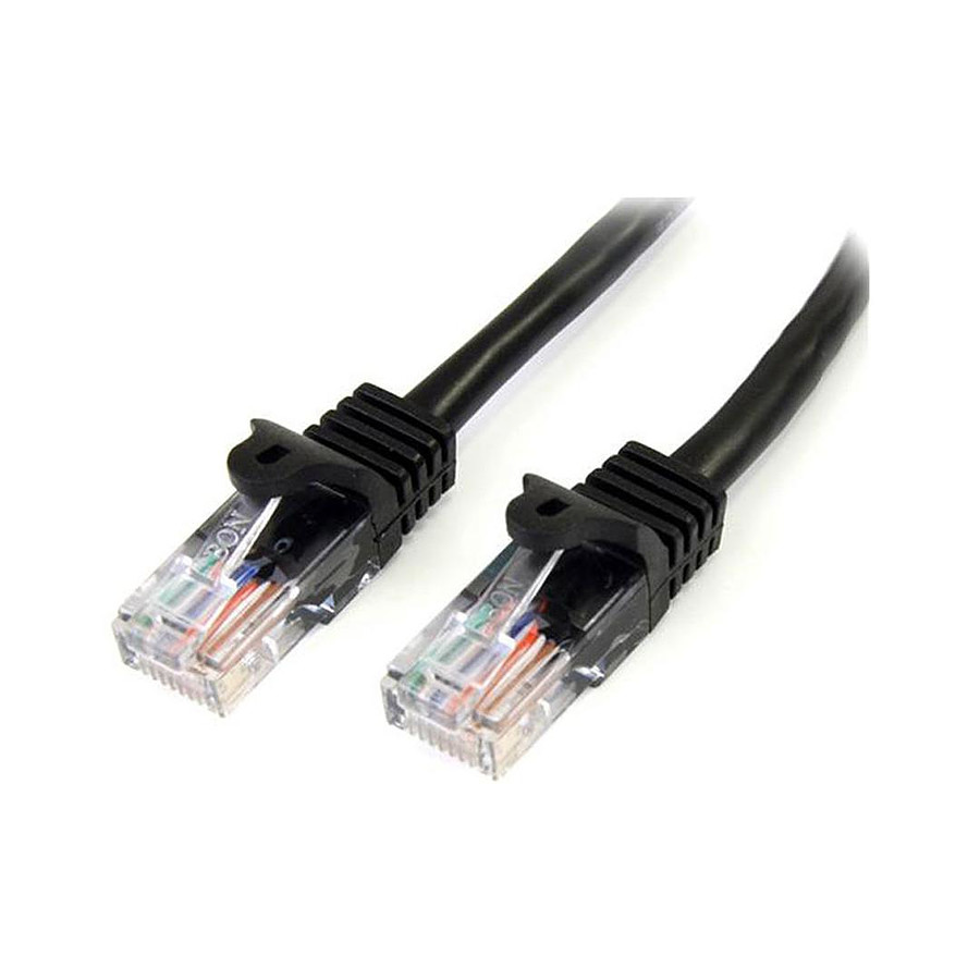 Câble RJ45 Cable RJ45 Cat 5e U/UTP (noir) - 0,5 m