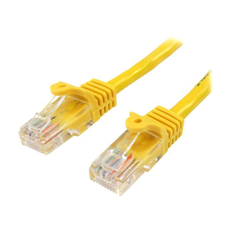 Câble RJ45 Cable RJ45 Cat 5e U/UTP (jaune) - 1 m