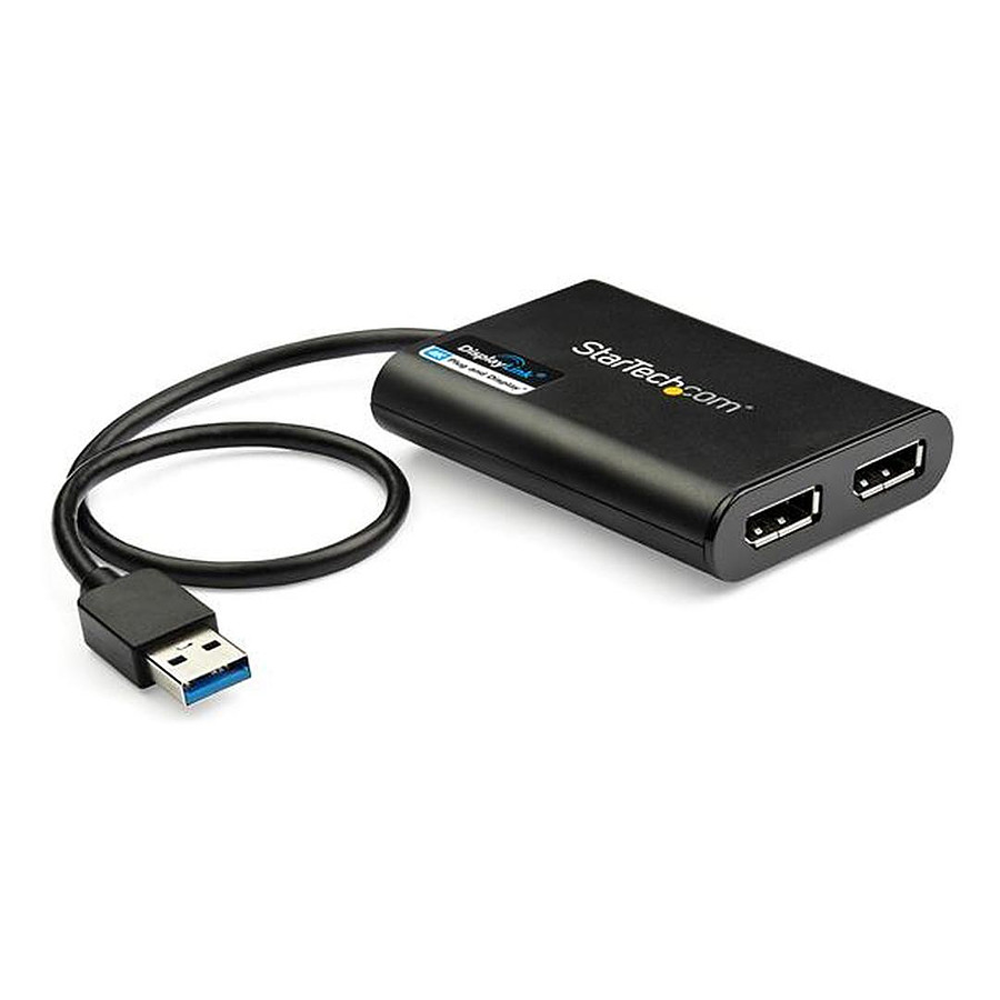Câble DisplayPort Adaptateur USB 3.0 vers double DisplayPort
