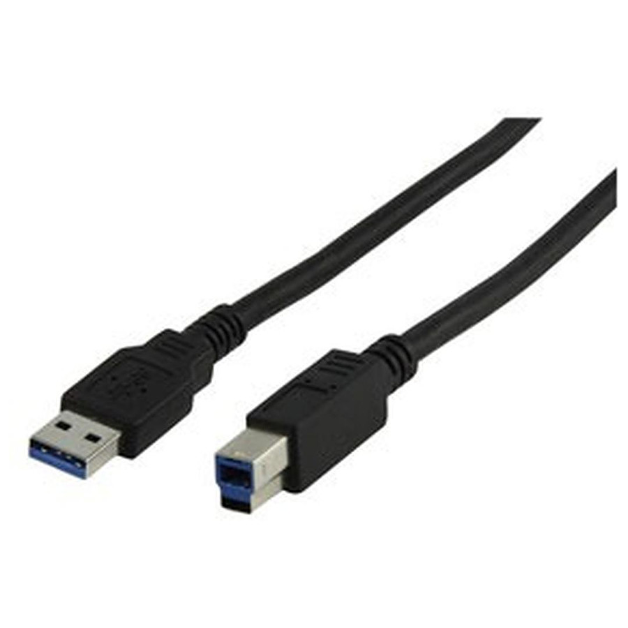 Câble imprimante USB 2.0 (A/B) Gris - 3m - Câble USB Générique sur