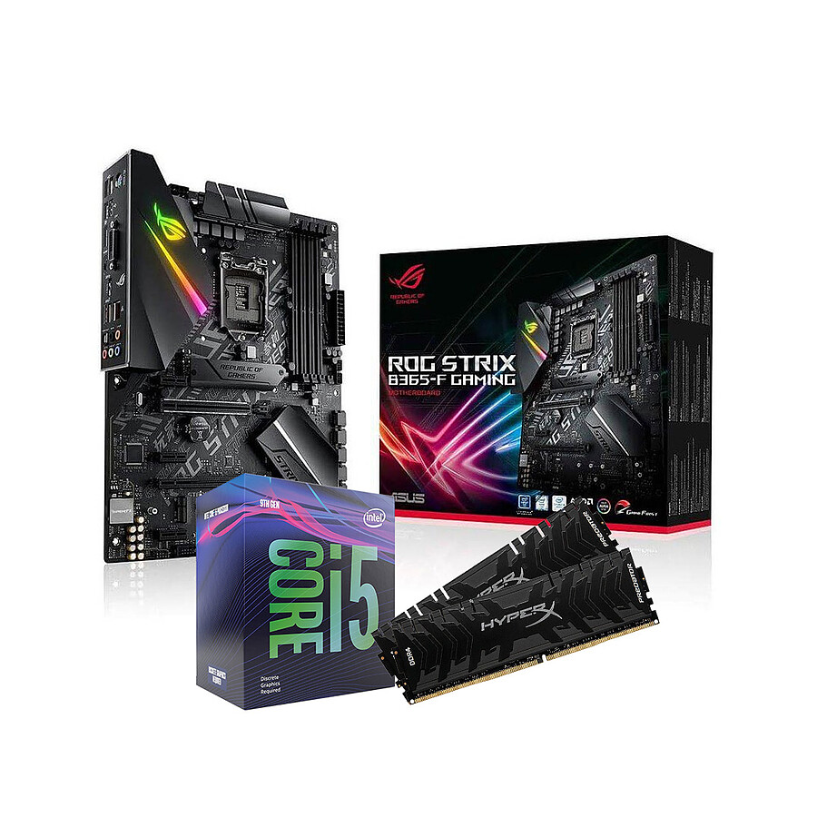 Intel i5 9600KF - Asus B365 - RAM 16Go 2666Mhz - Kit upgrade PC ...