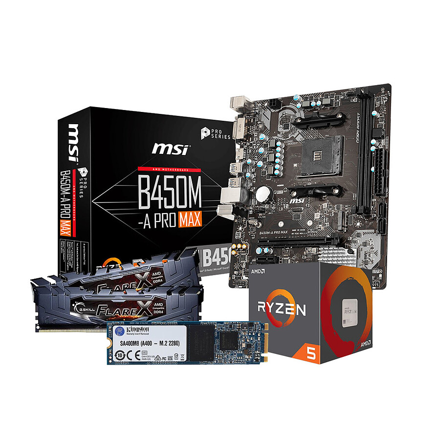 AMD R5 1600AF - MSI B450 - RAM 16Go 3200MHz - SSD 480Go - Kit upgrade ...