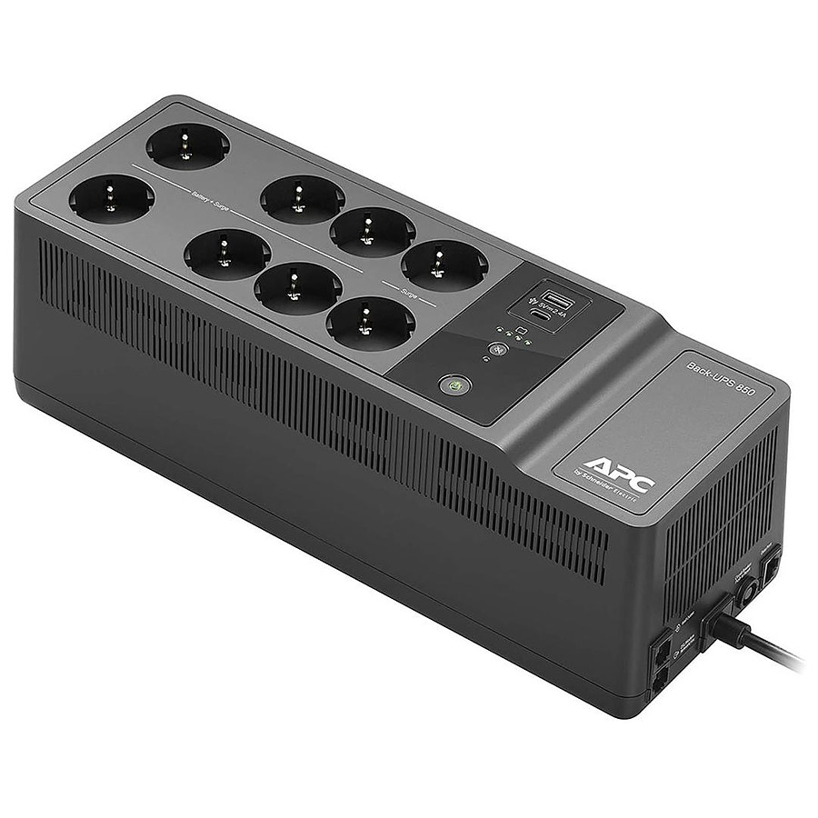 Onduleur Onduleur avec batterie de secours 850VA - 8 prises - 2 ports USB-A et USB-C